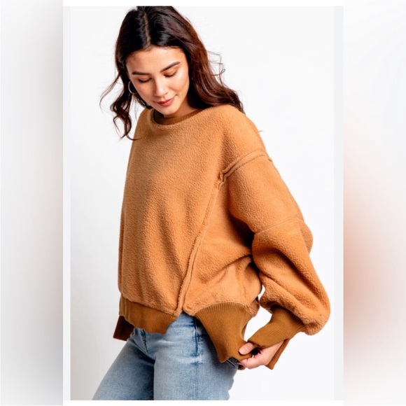 NWT Free People Cozy Camden Sweatshirt - Picture 2 of 5